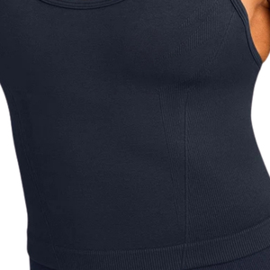 Custom Sportswear Women <b>Strappy</b> Racer Tank <b>Top</b> Quick Dry Moisture Wicking Stretch Gym Running Yoga Fitness Workout Wear - Product Image 5