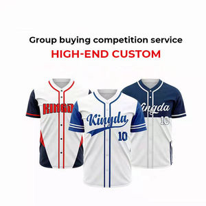 Maillot de baseball brodé avec logo, respirant, coupe ample, couleur personnalisable, style américain tendance, vente en gros - Product Image 4