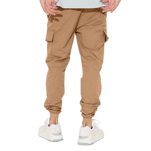 Pantalones Cargo de Lona para Hombre, Estilo Casual, Multibolsillos, Rectos, Elásticos, Transpirables, de Secado Rápido, Estilo Urbano - Product Image 1