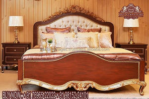 Luxury Modern Headboard <b>Bed</b> & Bedroom Furniture Royal Luxury Carved <b>Princess</b> Bedroom Furniture Modern Curved Leather Tufted <b>Bed</b> - Product Image 6