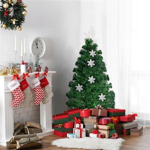 Albero di Natale LED di 3 Piedi con Fiocchi di Neve, Decorazioni Festive per la Stagione Natalizia - Product Image 4