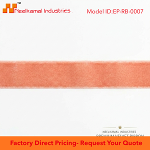 Cinta de Terciopelo Rosa Suave de 12 mm, Rollo de 50 Yardas, Resistente al Encogimiento, 100% Poliéster, para Cajas de Rakhi, Cestas y Decoración de Thali, Venta al Por Mayor - Product Image 6