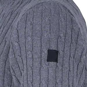 Nouveau cardigan uni pour homme, pull à manches régulières, anti-rétrécissement, respirant, tricot rapide, 100% coton, collection printemps-hiver - Product Image 5