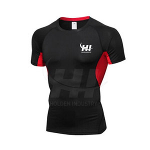 T-shirts de sport pour hommes haute performance, légers, pour l'entraînement physique, vêtements de sport personnalisés, coupe ajustée - Product Image 2