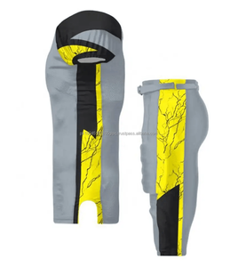 Conjunto de uniforme de fútbol americano hecho a medida, camisetas de sarga de aparejos transpirables, nombre del jugador, numeración, Manga corta para adultos - Product Image 2