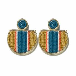 Pendientes de lujo hechos a mano para mujer, estilo bohemio con cuentas, proveedor mayorista a precio de mayoreo - Product Image 2