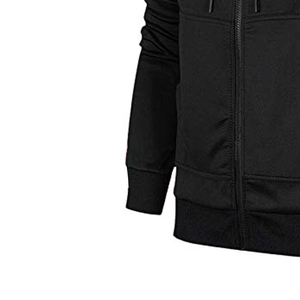 Ensemble de survêtement technique unisexe blanc automne/hiver avec capuche et fermeture éclair, logo personnalisé, polaire, séchage rapide, respirant, fabriqué au Pakistan - Product Image 4