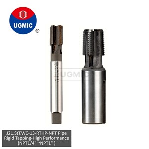 J21.StT.WC-13-R.T.H.P-NPT1/4" NPT3/8" NPT1/2" -NPT Pipe Taper <b>Thread</b> -Straight Flutes- (Brazed)WeldedCarbide <b>Taps</b> - JIS Shank - Product Image 1