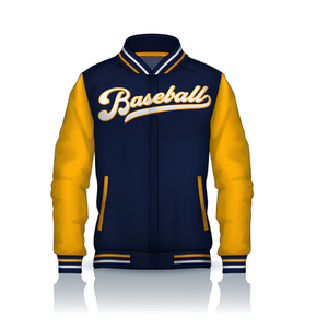 Veste universitaire d'été personnalisée pour homme en laine avec fermeture éclair, uniforme d'équipe personnalisé, fabricant OEM en gros sous marque privée - Product Image 1