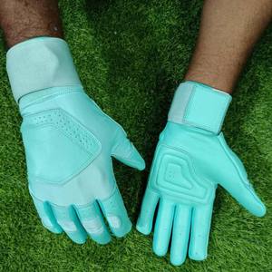 ถุงมือเบสบอลหนังสีส้มแบบเต็มนิ้ว สำหรับผู้เล่นมือขวา แบบปิด ระบายอากาศได้ดี กันลื่น ปิดด้วยแถบตีนตุ๊กแก สำหรับผู้ใหญ่ทุกคน - Product Image 4