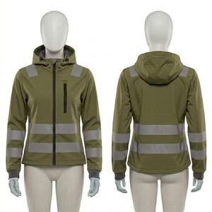 Sudadera de Alta Visibilidad con Cinta Reflectante, Ropa de Seguridad Amarilla con Rayas Plateadas, ANSI Clase 3, Ropa de Trabajo - Product Image 5