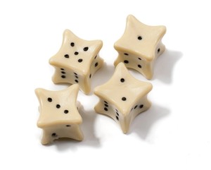 Dados de Hueso Natural Hechos a Mano: Set de Juego de Precisión con Artesanía Duradera, Diseños Numerados Personalizados al por Mayor para Jugadores de Mesa - Product Image 1