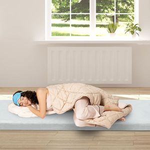 Colchoneta Gris para Dormir al Aire Libre de 75'' de Diámetro x 30'' de Ancho x 2.5'' de Grosor, Colchones Resistentes para Aventuras al Aire Libre - Product Image 1