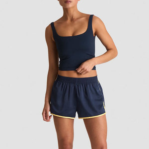 Tank <b>Top</b> Seamless Crop Length High Compression <b>Padded</b> Workout Wear Summer Lightweight Clothes Knitted Activewear <b>Vest</b> - Product Image 3
