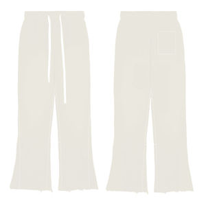 Pantalon de survêtement vert pour homme, taille élastique avec cordon de serrage, pantalon décontracté avec poches latérales, tissu en coton mi-lourd, style printemps - Product Image 3