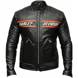 Chaqueta de motociclista de cuero genuino de vaca para hombre, chaqueta de motociclista personalizada para carreras, chaqueta de cuero con cuello alto y cremallera para motociclistas. - Product Image 2
