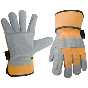 Guantes de Trabajo Industriales Reforzados de Cuero Vacuno, Protección para Manos, Guantes de Seguridad para Trabajadores, con Forro de Algodón - Product Image 2