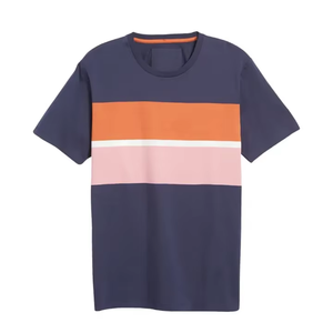 T-shirt décontracté à col rond Urban Edge pour homme, manches courtes, en coton doux et respirant, pour l'été, usage quotidien, coupe décontractée, look simple et épuré 2026 - Product Image 5