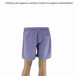 Men's Solid Casual Board Swim Shorts Gym Sports Workout Custom Quick Dry Breathable Swimming Trunks Polyester/Cotton Drawstring - Product Image 3