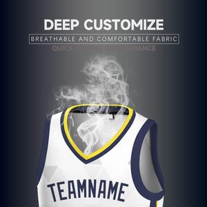 Camisetas de Baloncesto Impresas Digitalmente Profesionales, Personalizadas, Transpirables, de Secado Rápido, de Poliéster, Unisex, para Adultos, Tallas Grandes, con Protección UV - Product Image 5