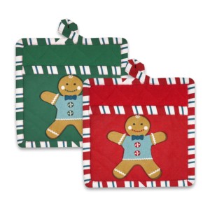 Premium Quality Christmas Printed Design Kitchen <b>Pot</b> <b>Holder</b> 100% Cotton Red Color <b>Pot</b> <b>Holders</b> for christmas. - Product Image 6