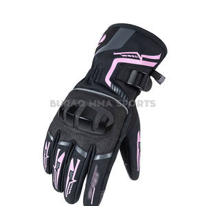 Gants de moto en cuir personnalisés avec fibre de carbone, imperméables pour l'hiver, unisexes - Product Image 4