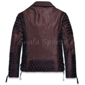 Veste en cuir véritable pour homme 2026 – Meilleur style, veste en cuir personnalisée pour homme, coupe ajustée, confortable, vestes en cuir surdimensionnées - Product Image 6