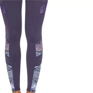 Women's Custom Made <b>Polyester</b>/Nylon Gym Yoga <b>Leggings</b> High Waisted Fitness Pants Elastic Waist Print Quick Dry Breathable - Product Image 3