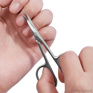 Ciseaux à cuticules professionnels de qualité supérieure, en acier inoxydable, lame courbée, outil de beauté durable, pour la manucure et le nail art - Product Image 6