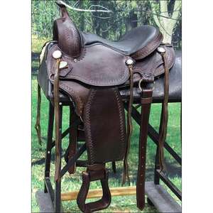 Silla de Montar para Caballo con Diseños Personalizados Grabados, Artesanía Natural, Hecha a Mano, de Cuero Genuino y Madera, Silla Inglesa para Equitación, Suministros Ecuestres - Product Image 6