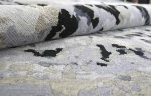 Alfombra de Lana y Lino del Área de Indo Nepal |   Tejido fino 10/40 |   Alfombra Hecha a Mano con Textura Natural y Fresca |   Hecho a Mano en India - Product Image 4