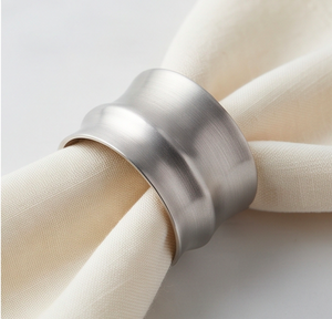 Anillos para Servilletas Plateados, Porta Servilletas de Acero Inoxidable, Artículos de Mesa de Lujo, Utensilios de Cocina y Accesorios para Bodas - Product Image 5