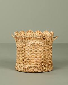 ตะกร้าเก็บของแบบสานขอบหยัก ตะกร้าเก็บของทำมือ ขายส่ง เป็นมิตรกับสิ่งแวดล้อม ผลิตในเวียดนาม - Product Image 4