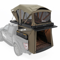 Camper pour pick-up à coque rigide, double niveau, quatre saisons, espace de vie extensible, fenêtres panoramiques, ouverture rapide, 2-3 personnes
