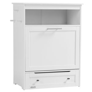 Mobiletto Bianco per Alimenti per Animali Domestici con Ciotole Rialzate e Contenitore per Acqua - Elegante Arredo Soggiorno - Product Image 6
