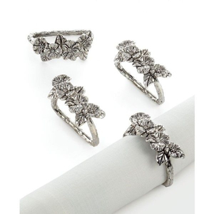 Premium Brass Bee Napkin <b>Ring</b> With Nickel-Plated Gold Finish Nature Inspired Leaf Branch Design Napkin Buckle For Formal Banquet - Product Image 5