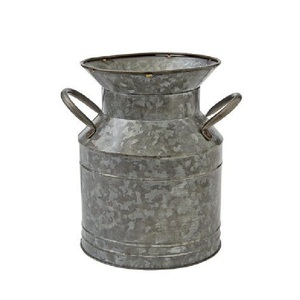 Top Selling Traditional Design <b>Galvanized</b> Metal Milk Can with Handle Eco-Friendly & Customizable Size Shape Color - Product Image 4