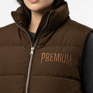 Chaleco Acolchado Ligero para Mujer, Chaqueta sin Mangas para Invierno, Fabricante de Ropa con Etiqueta Privada Personalizada - Product Image 5