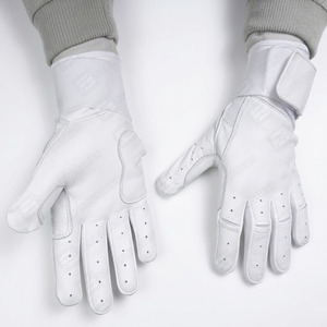 ถุงมือเบสบอลตีเบสบอลหนังวัวสีขาวคุณภาพดีมีความหนา0.7-0.8มม. สีเดิม - Product Image 4