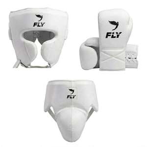 Conjunto de Sparring Personalizado de Última Tendencia y Gran Venta: Guantes de Boxeo de Cuero Genuino de Vaca, Protección para la Cabeza y Protector Inguinal - Product Image 1