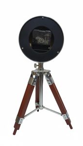 Wooden Adjustable Tripod <b>Table</b> <b>Clock</b> Mechanical Movement Silent Hourly Chiming Vintage Desk <b>Clock</b> Decorative Stand Timepiece - Product Image 2