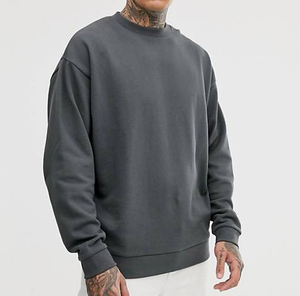 Sweat-shirt noir pour homme, col rond, à capuche, multi-poches, en coton, streetwear, surdimensionné, vente en gros, vêtements de mode - Product Image 2