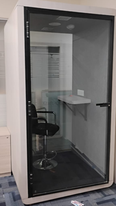 ห้องทำงานส่วนตัวแบบเก็บเสียงระดับพรีเมียมสำหรับ 1 ที่นั่ง – บูธสำหรับการโทรส่วนตัวและการประชุมทางวิดีโอ - Product Image 3