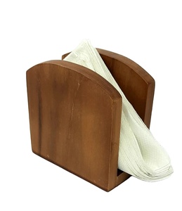 Servilletero rústico de madera de Acacia para decoración de granja, servilletero de campo duradero para mesa de cocina y encimeras - Product Image 5
