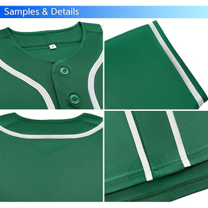 Uniforme de Béisbol Personalizado Transpirable, Poliéster de Alto Rendimiento con Acabado que Absorbe la Humedad, Diseño Tradicional con Botones en la Parte Delantera - Product Image 6