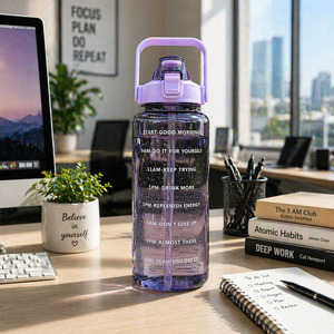 BPA-Free Leak-Proof Plastic <b>Shaker</b> for Fitness Gym Daily Hydration Eco-Friendly - Product Image 1