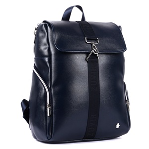LAGARTO Flap <b>Backpack</b> Navy Blue for Travel Office College & Daily Use Stylish Water Resistant <b>Laptop</b> Bag for Men & Women - Product Image 4