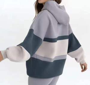 Custom Women's <b>Tracksuits</b> Heavy Weight 500 GSM 350 GSM <b>Polyester</b>/Cotton Fleece Embroidered Oversized Hoodie Shorts - Product Image 6