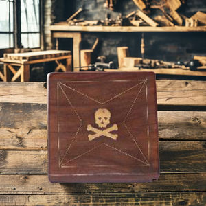 กล่องไม้ขนาดเล็กทำด้วยมือสไตล์โบราณพร้อมกล่องใส่เงินทำจากทองเหลืองสำหรับตกแต่งบ้านพร้อมป้ายติดผนังธีมบ้าน - Product Image 5