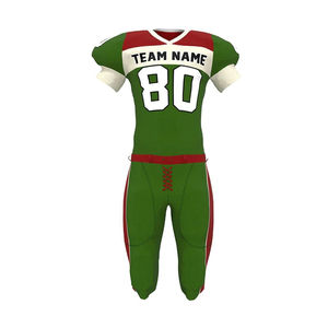Uniformes de football américain personnalisés en polyester respirant pour adultes - Tenue d'équipe à séchage rapide, couleur et logo personnalisés - Product Image 1